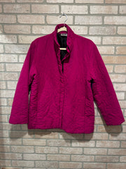 PINK ZIP UP QUILTED JACKET$129