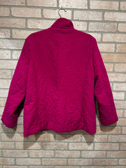 PINK ZIP UP QUILTED JACKET$129