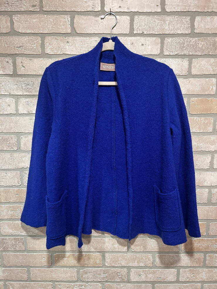 ROYAL BLUE 100% WOOL JKT. $129