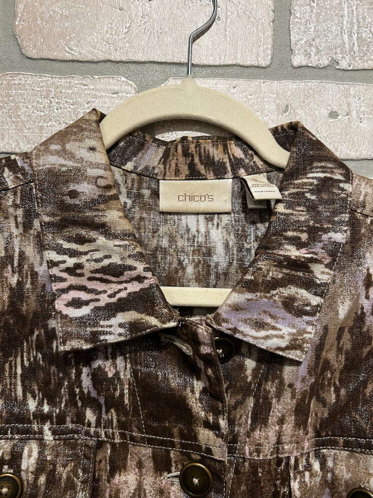 BRONZE/PINK SPARKLY JACKET$149
