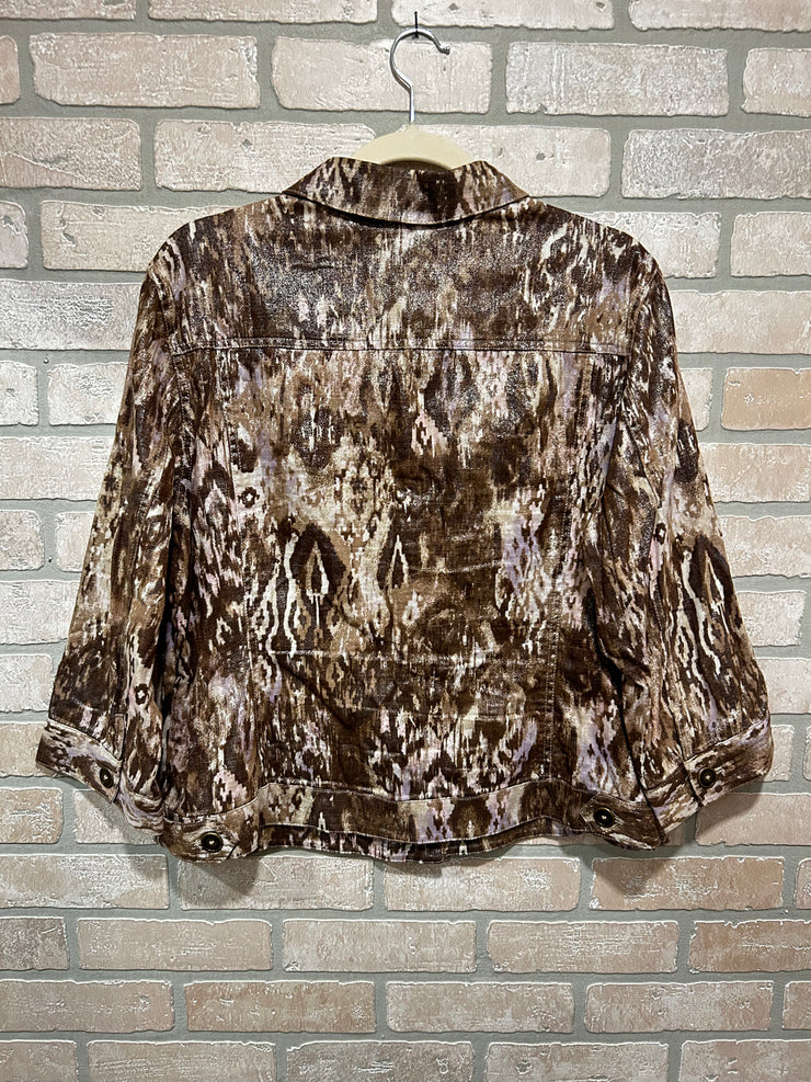 BRONZE/PINK SPARKLY JACKET$149