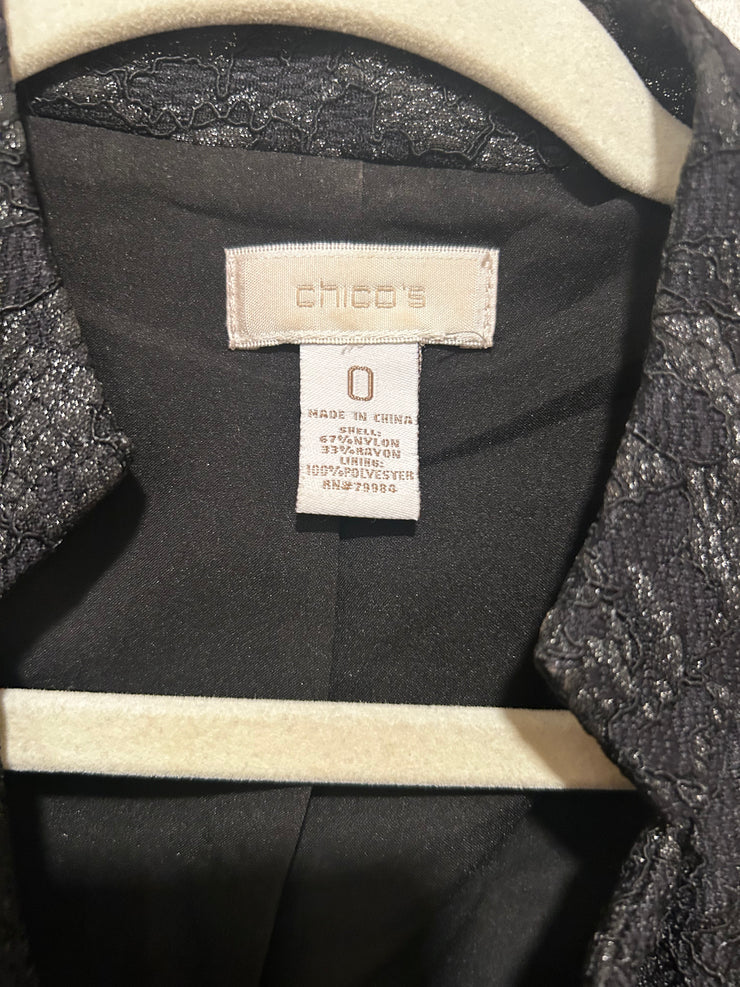 BLACK/GRAY SPARKLY JACKET $129