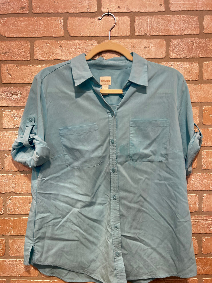 BLUE LONG SLEEVE SHIRT $89