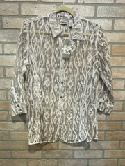 WHITE SHEER BLOUSE (NEW) $88