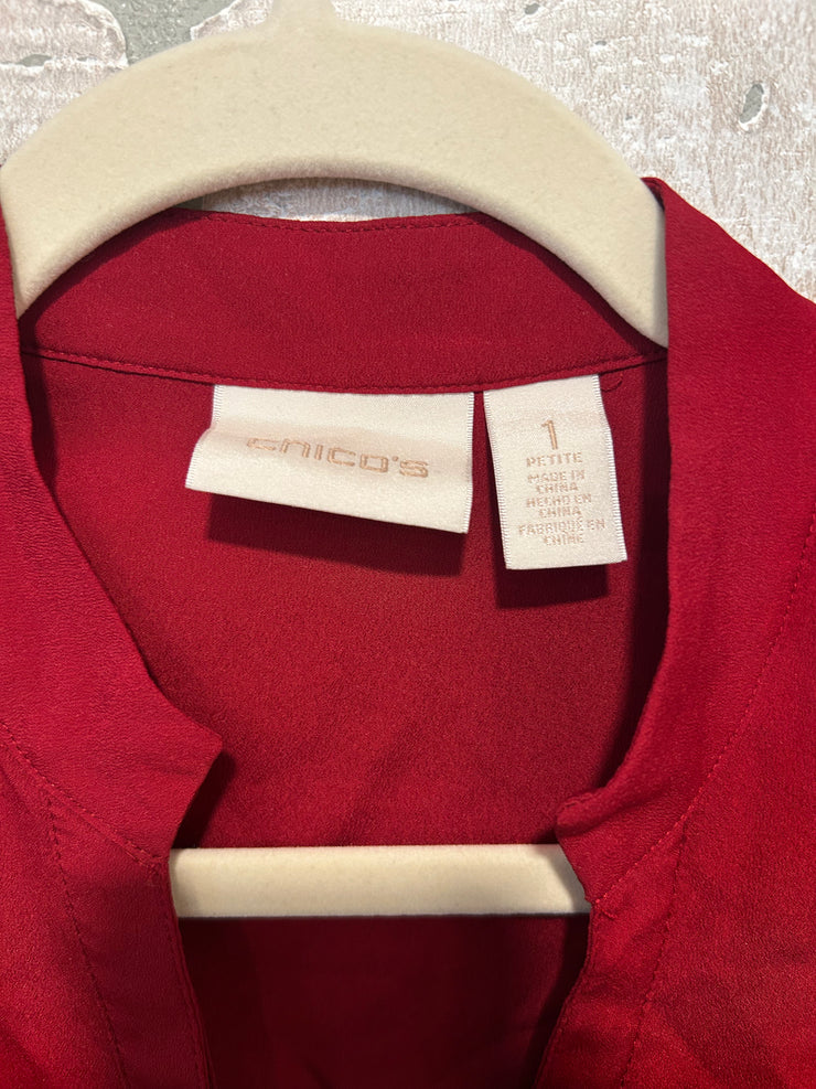 BURGUNDY LONG SLEEVE TOP $109