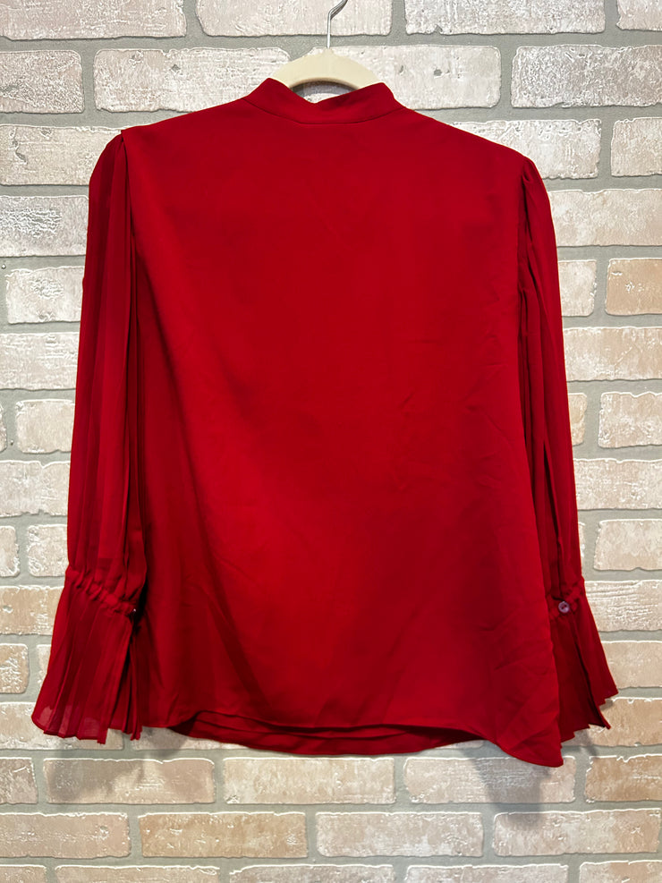 BURGUNDY LONG SLEEVE TOP $109