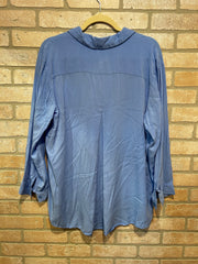 BLUE 100% RAYON SHIRT $99