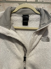 WHITE FLEECE ZIP UP JACKET$100