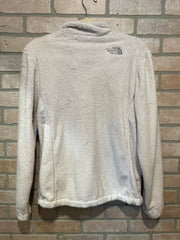 WHITE FLEECE ZIP UP JACKET$100