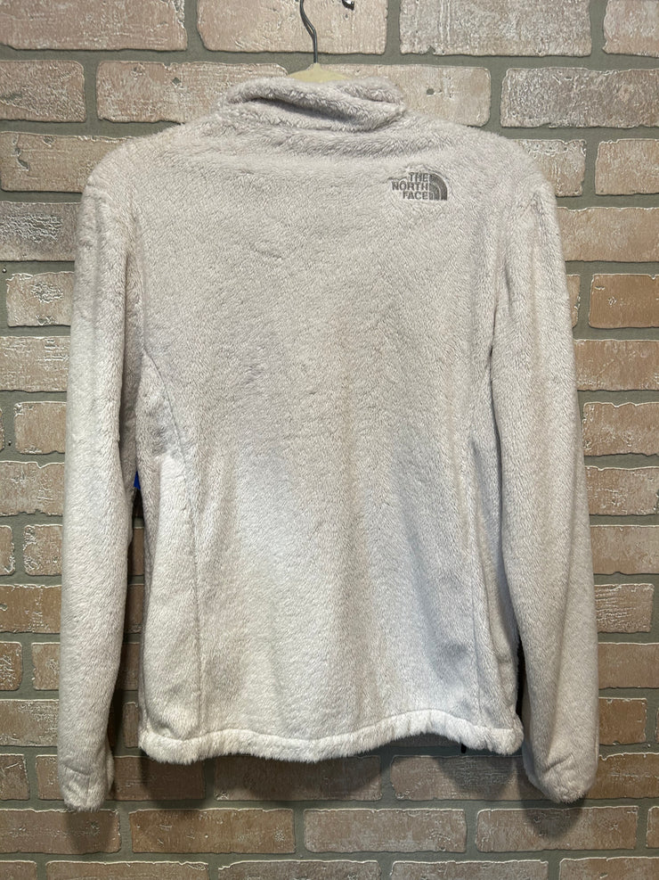 WHITE FLEECE ZIP UP JACKET$100