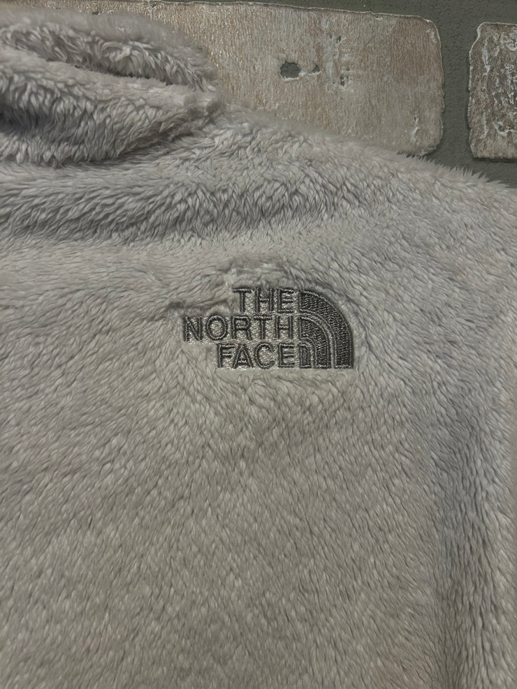 WHITE FLEECE ZIP UP JACKET$100