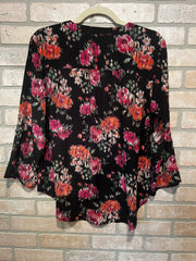 BLACK/PINK LONG SLEEVE TOP $40