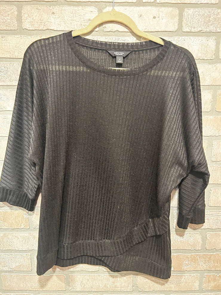 BLACK LONG SLEEVE TOP $69