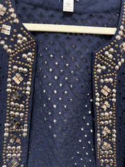 NAVY/GOLD OPEN JACKET $129