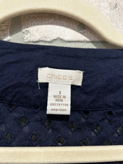 NAVY/GOLD OPEN JACKET $129