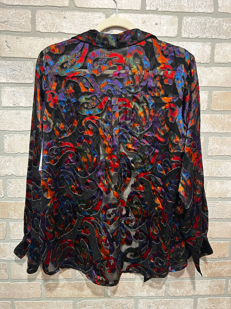 BLACK/COLORFUL SHIRT $79