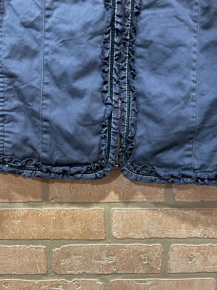 BLUE JACKET W/RUFFLES $109