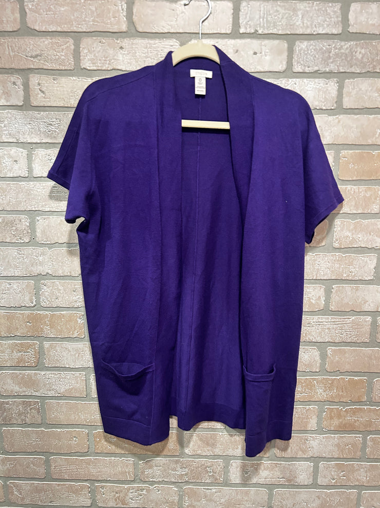 PURPLE OPEN CARDIGAN $99