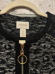 BLACK/GOLD ZIP JACKET $149