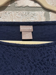 NAVY LONG SLEEVE TUNIC $109