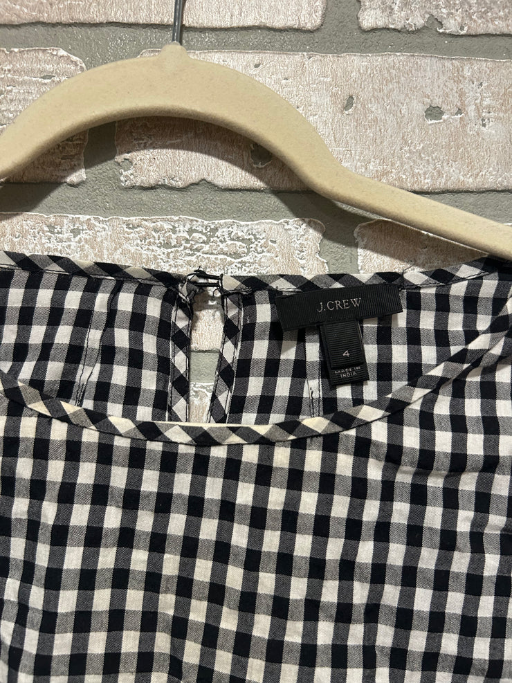 BLACK/WHITE CHECKED TOP $98