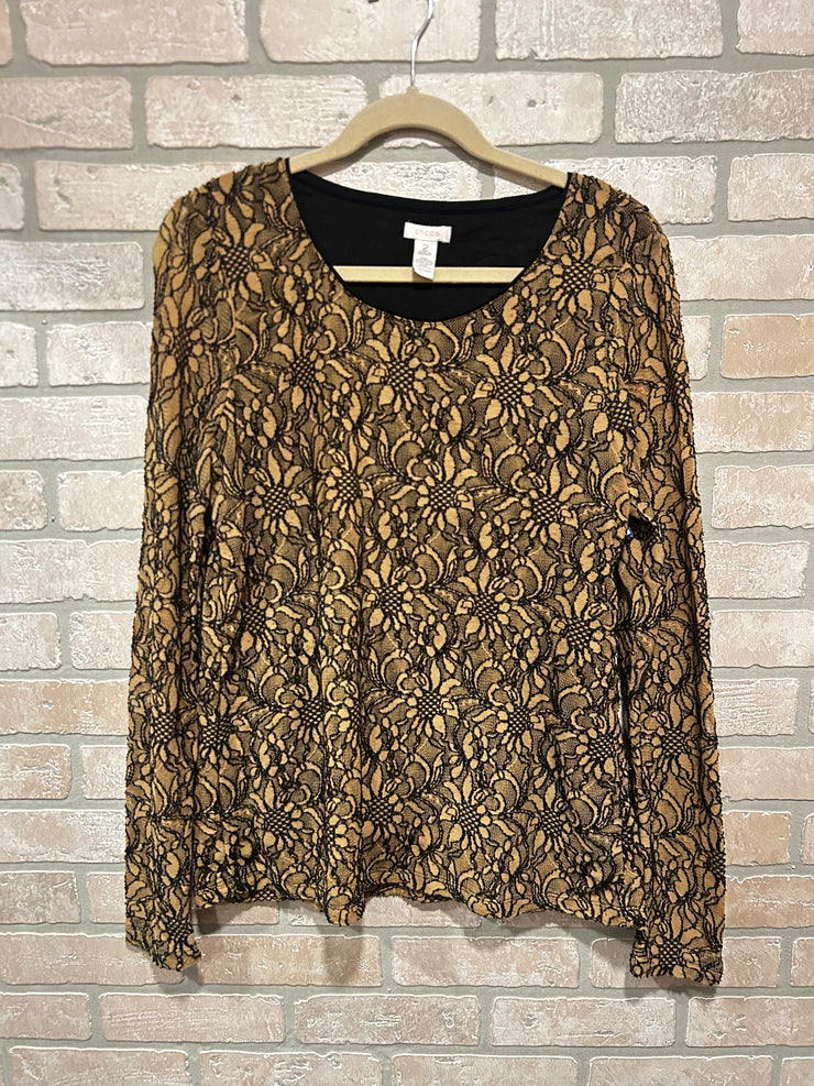 BROWN/TAN TOP $79