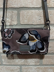 GRAY/FLORAL CROSSBODY-NEW $75