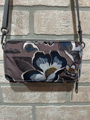GRAY/FLORAL CROSSBODY-NEW $75