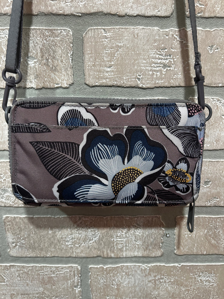 GRAY/FLORAL CROSSBODY-NEW $75
