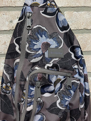 GRAY/FLORAL BACKPACK (NEW) $75