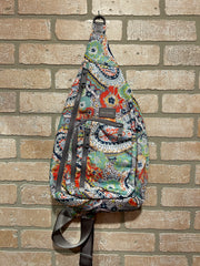 COLORFUL SLING BACKPACK-NEW$75
