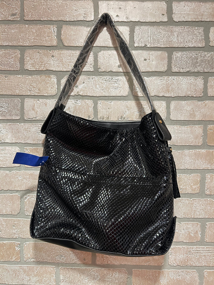 BLACK SPARKLY HANDBAG-NEW $210