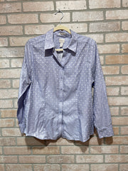 LAVENDER POLKA DOT SHIRT $79