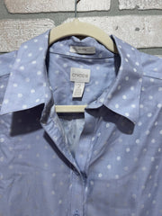 LAVENDER POLKA DOT SHIRT $79