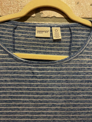 BLUE/WHITE LONG SLEEVE TOP $99