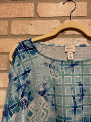 BLUE/GREEN TUNIC $99