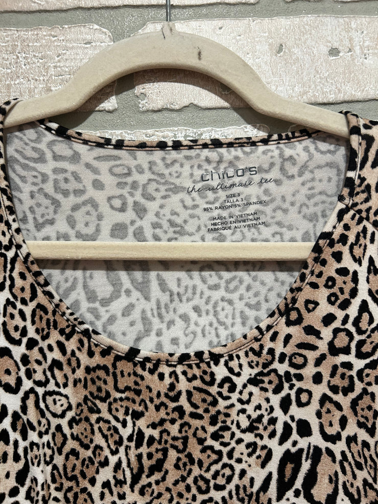 LEOPARD LONG SLEEVE TOP $99