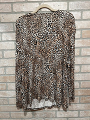 LEOPARD LONG SLEEVE TOP $99