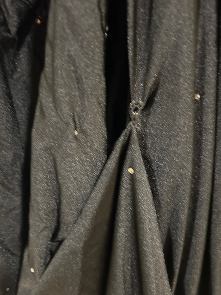 BLACK/GOLD SPARKLY LONG DRESS