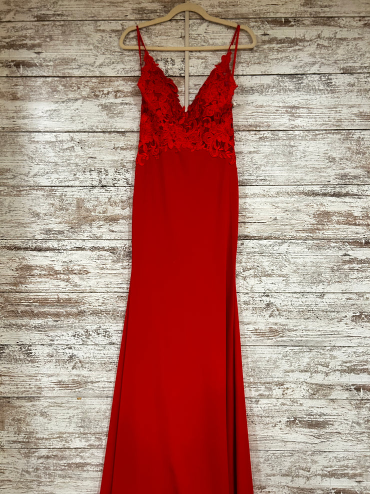 RED LONG EVENING GOWN (NEW)