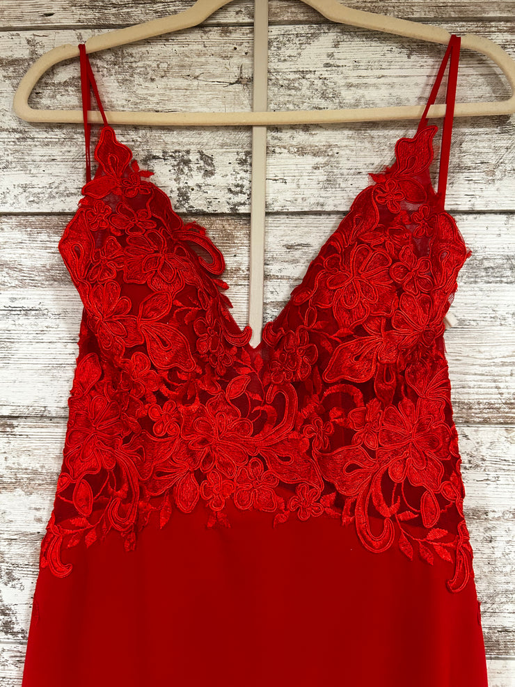 RED LONG EVENING GOWN (NEW)