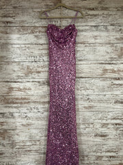 PURPLE SEQUIN LONG DRESS (NEW)