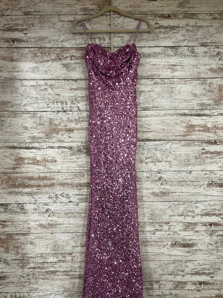 PURPLE SEQUIN LONG DRESS (NEW)
