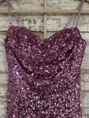 PURPLE SEQUIN LONG DRESS (NEW)
