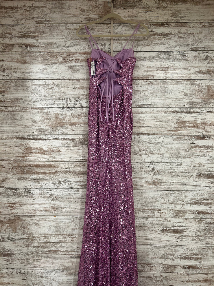 PURPLE SEQUIN LONG DRESS (NEW)