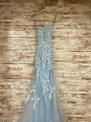 BLUE/FLORAL MERMAID GOWN (NEW)