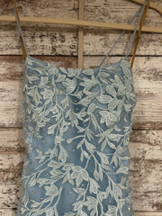 BLUE/FLORAL MERMAID GOWN (NEW)