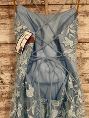 BLUE/FLORAL MERMAID GOWN (NEW)