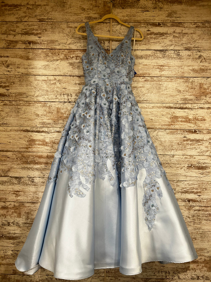 BLUE/FLORAL PRINCESS/A LINE
