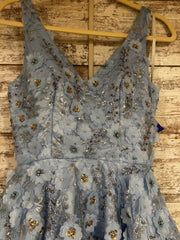 BLUE/FLORAL PRINCESS/A LINE